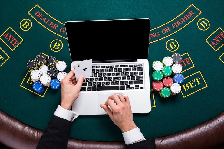 Live blackjack dealer table on slot mpo500 showing multi-camera broadcast and betting interface